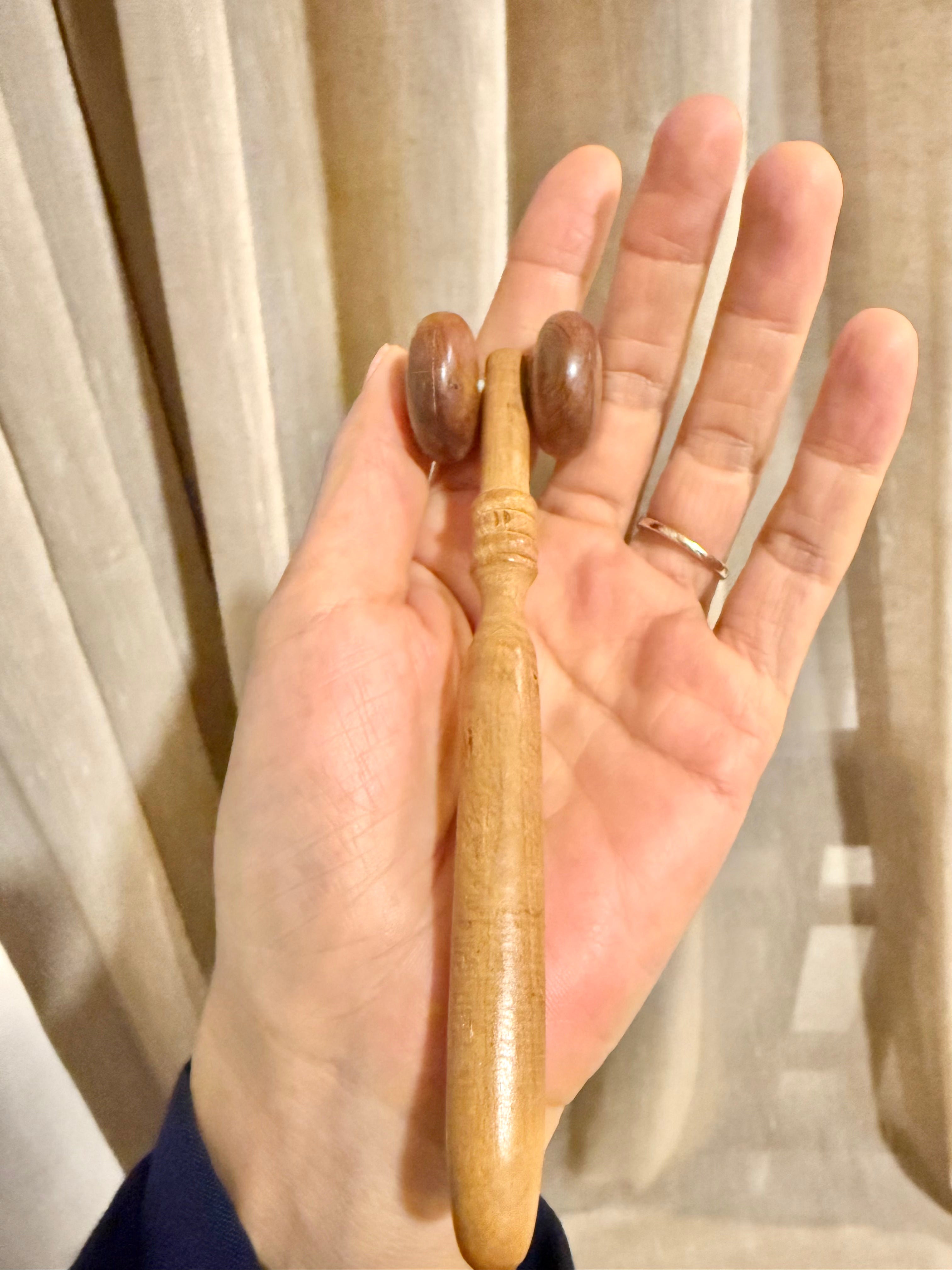 Natural Wood Facial Massage Roller