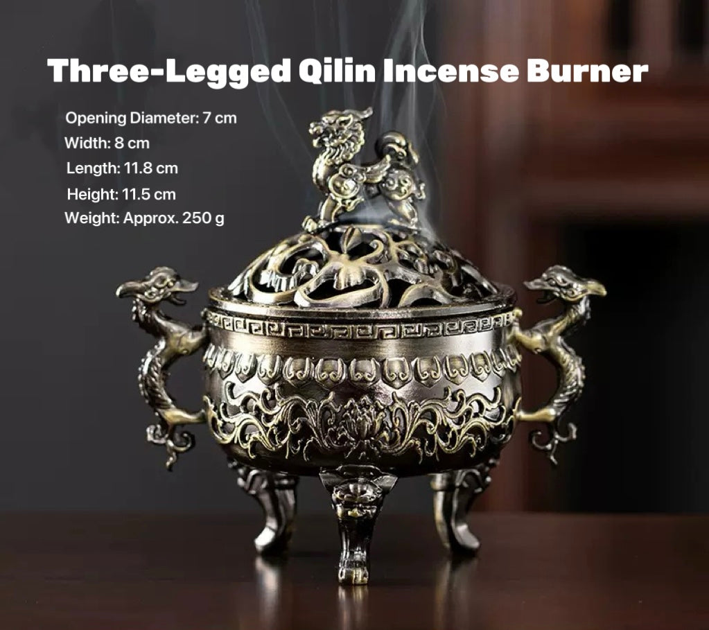 Three-Legged Qilin Incense Burner