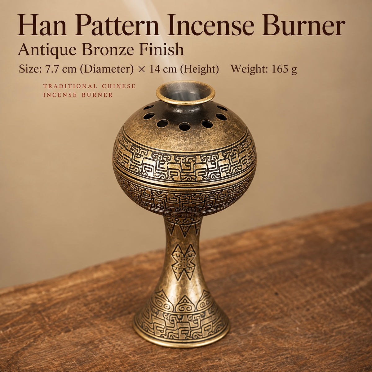 Han Pattern Incense Burner
