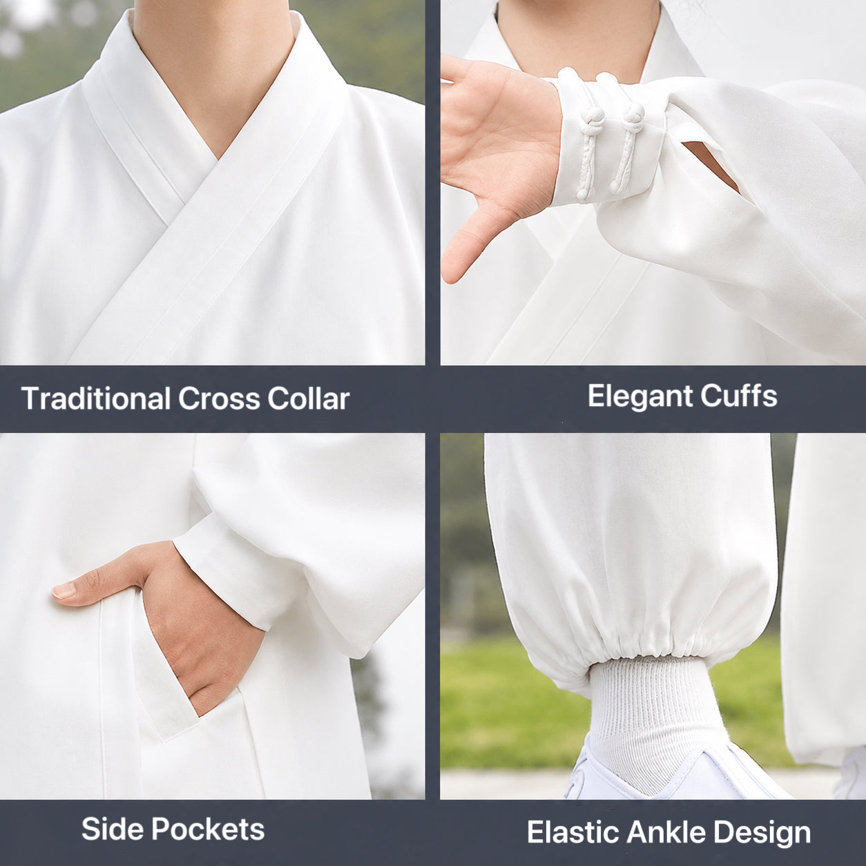 Tai Chi Uniform Set- White