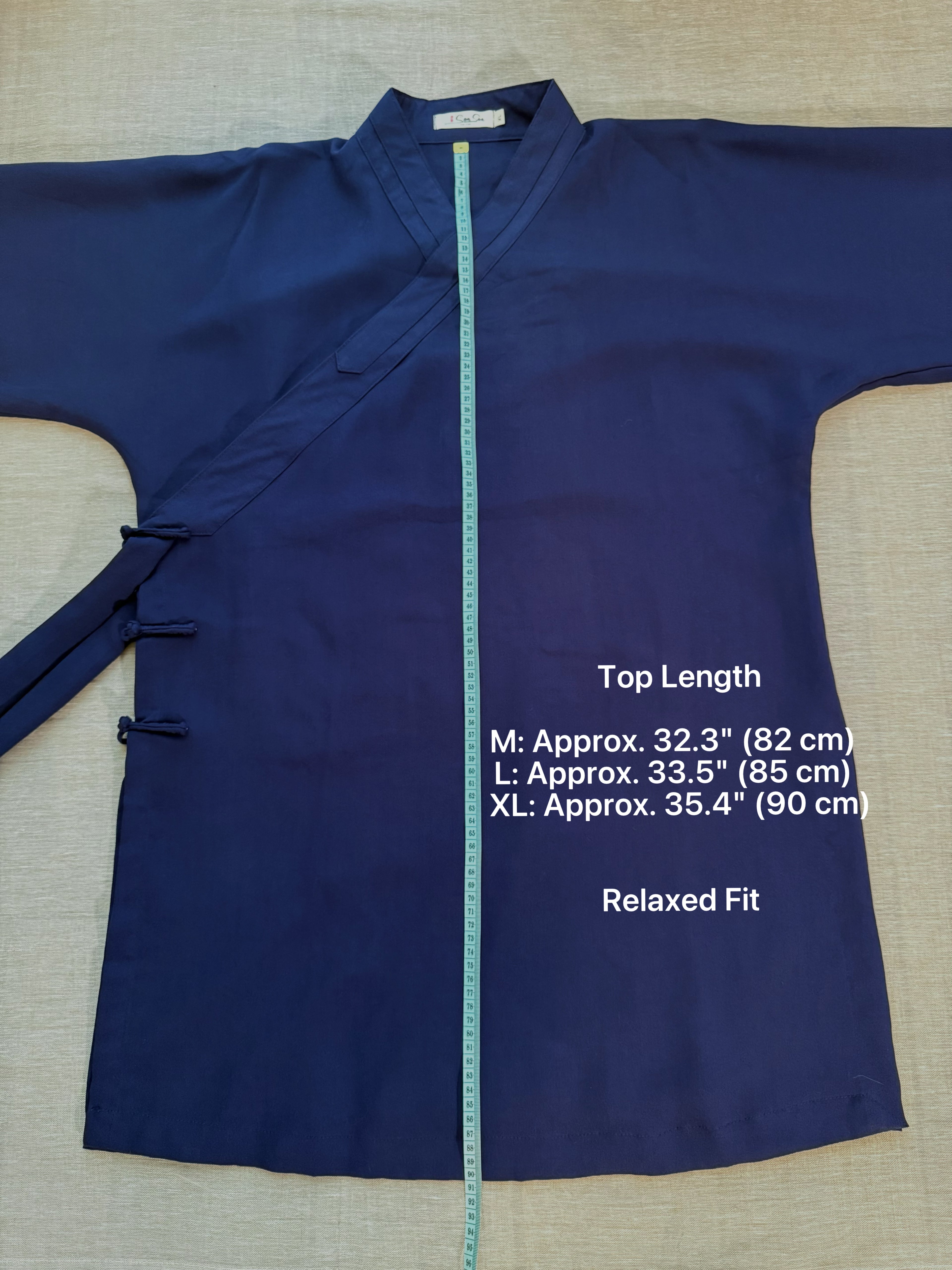 Tai Chi Uniform Set — Midnight Blue