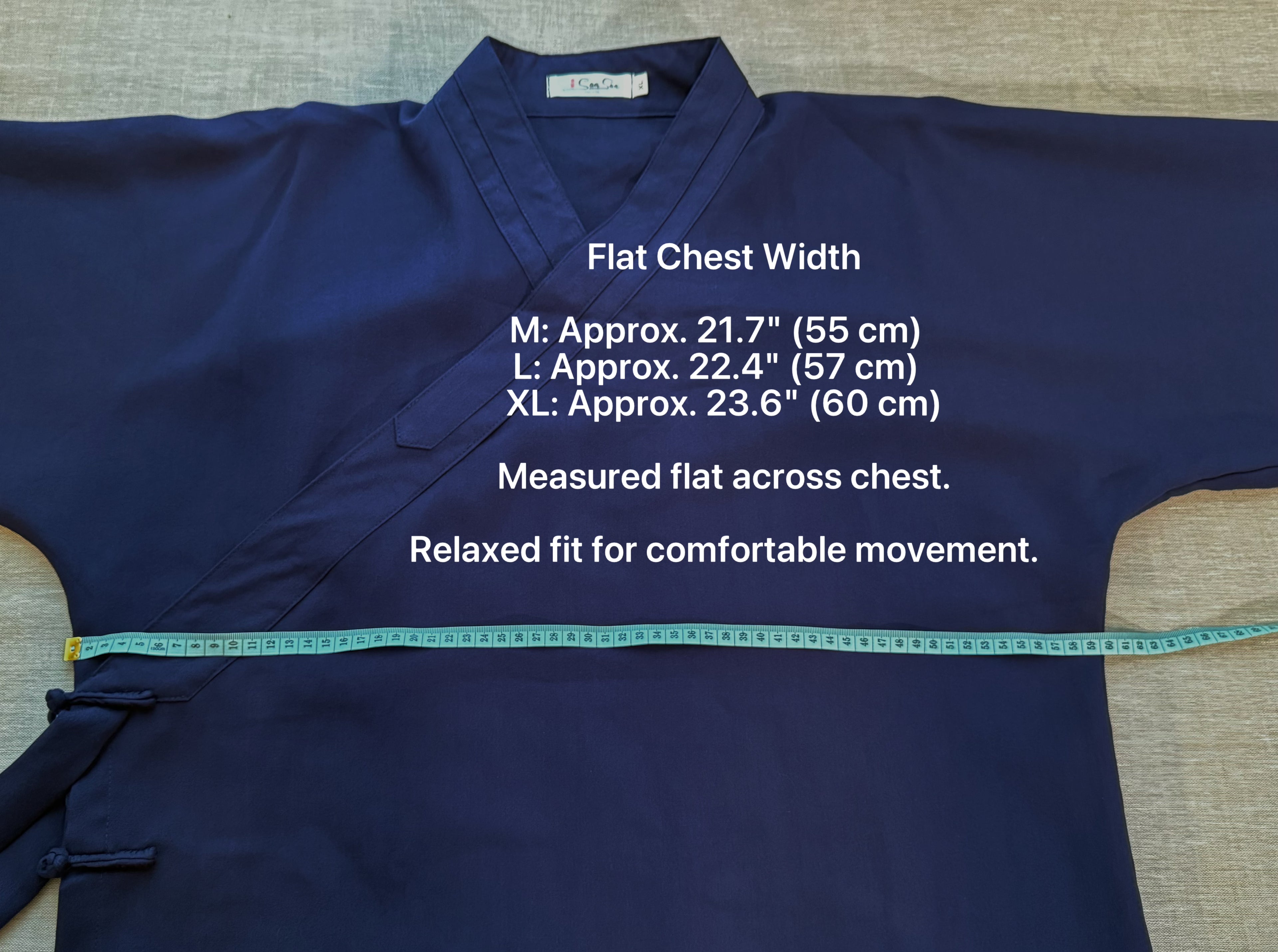 Tai Chi Uniform Set — Midnight Blue
