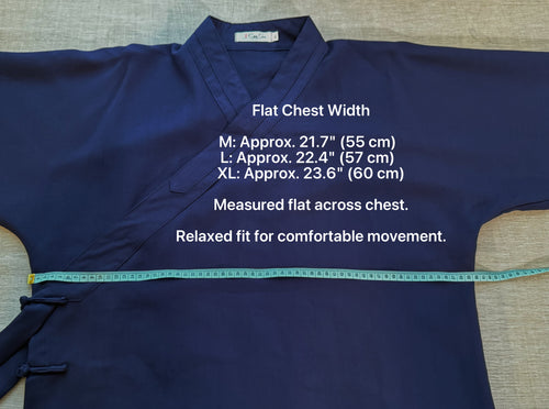 Tai Chi Uniform Top- Midnight Blue