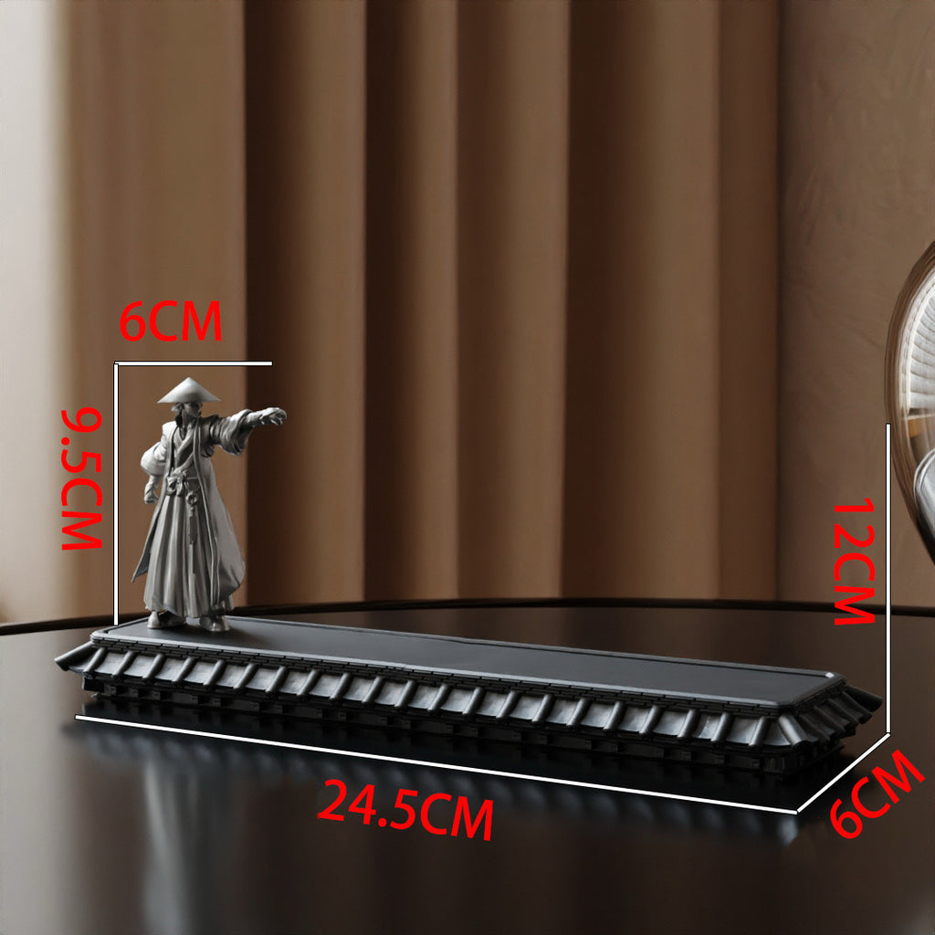 Wuxia Swordsman Incense Holder
Chinese-Inspired Zen Incense Burner & Decorative Art