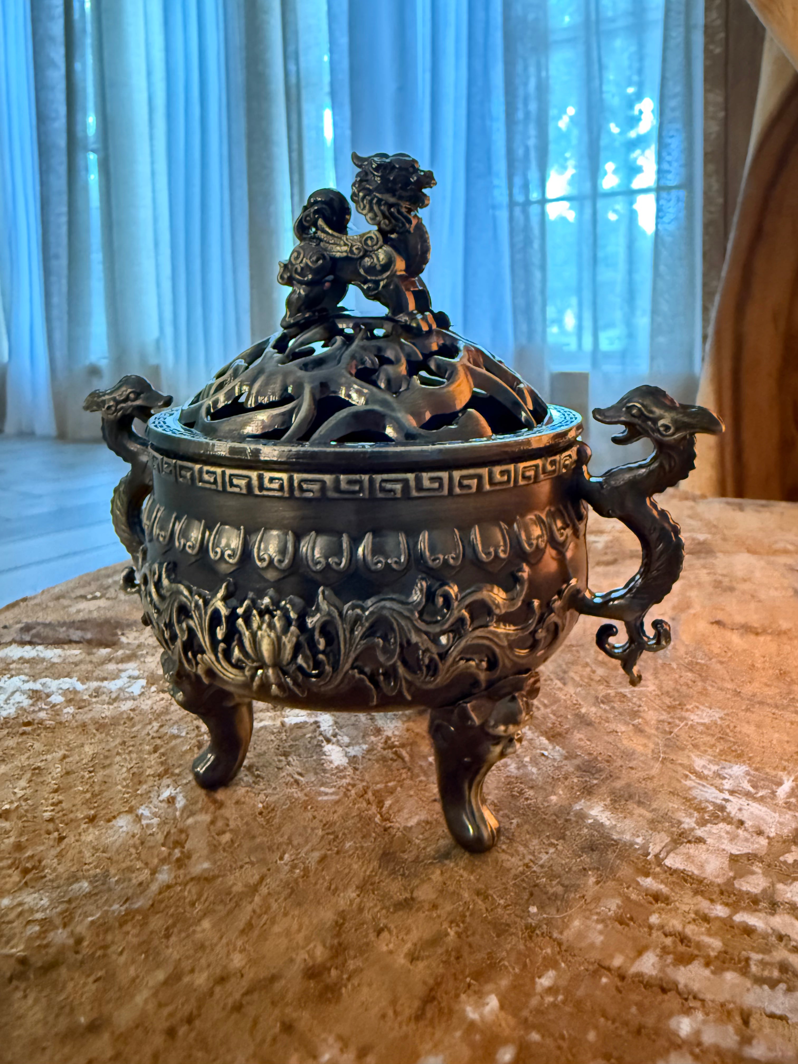 Three-Legged Qilin Incense Burner