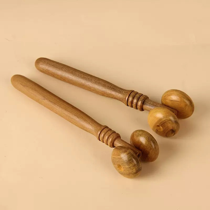 Natural Wood Facial Massage Roller