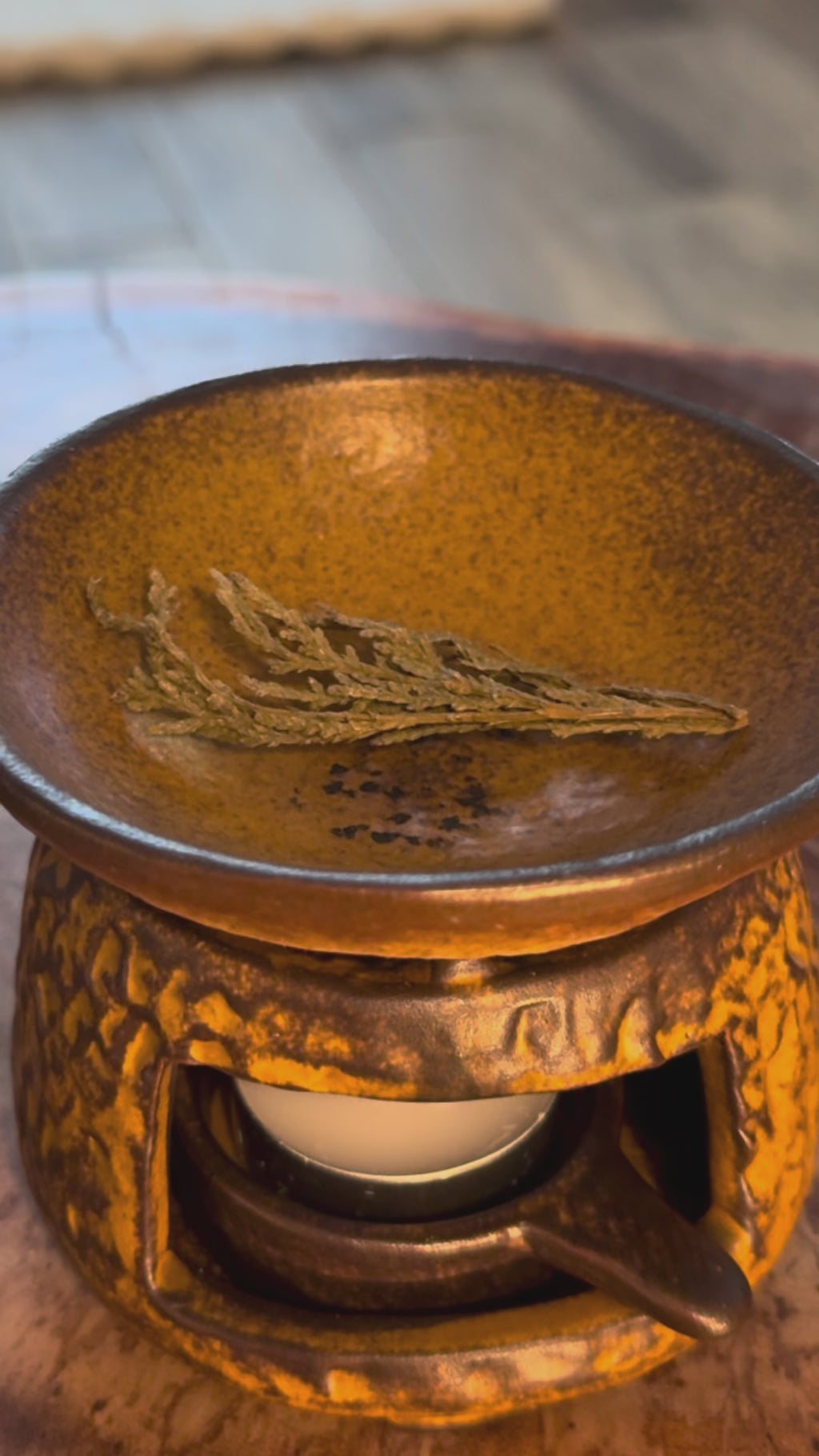 Ceramic Simmer Pot & Aromatherapy Burner